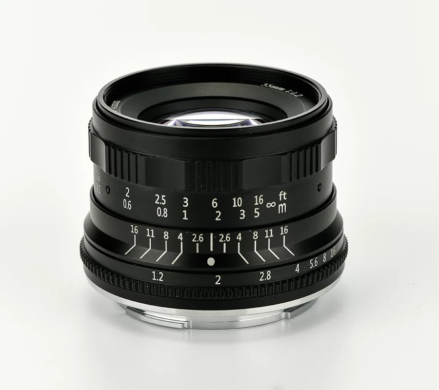 35mm F1.2 APS-C Manual Focus Prime Lens, Large Aperture Portrait Lens for E/Z/FX/M43/EOS-M/R/L Mirrorless Cameras