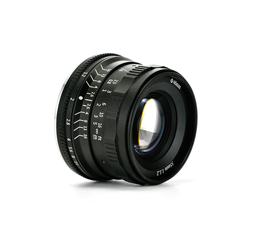 35mm F1.2 APS-C Manual Focus Prime Lens, Large Aperture Portrait Lens for E/Z/FX/M43/EOS-M/R/L Mirrorless Cameras