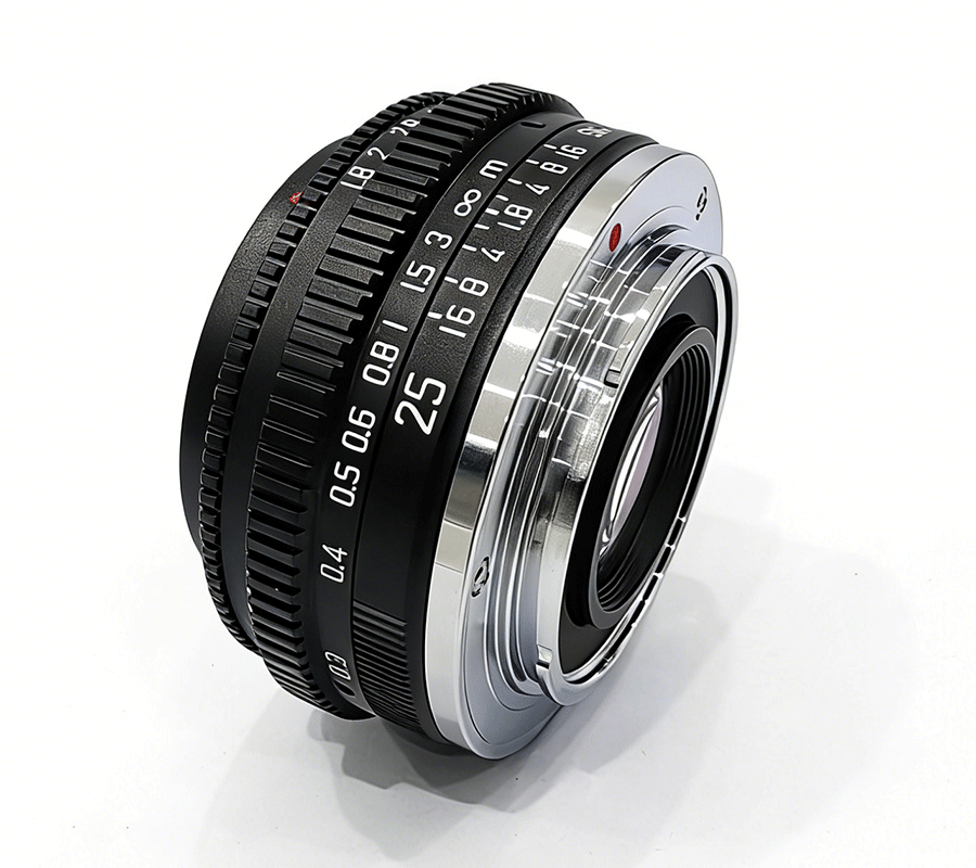 25mm F1.8 APS-C Manual Prime Lens, 58&deg; Humanistic Wide-Angle Lens for Street, Travel & Documentary Photography for E/Z/FX/M43/EOS-M/R/L Mount