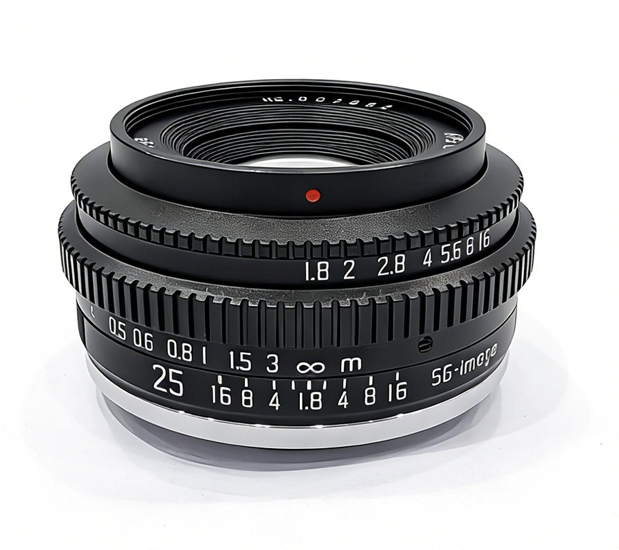 25mm F1.8 APS-C Manual Prime Lens, 58&deg; Humanistic Wide-Angle Lens for Street, Travel & Documentary Photography for E/Z/FX/M43/EOS-M/R/L Mount