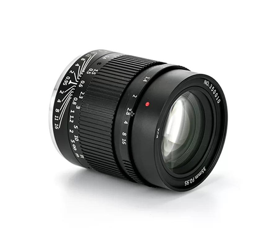 35mm F0.95 APS-C Manual Prime Lens, Night King Ultra-Fast Large Aperture Lens with High Luminous Flux for Low-Light Portrait, Night Scene & Street Photography for E/Z/FX/M43/EOS-M/R/L Mount