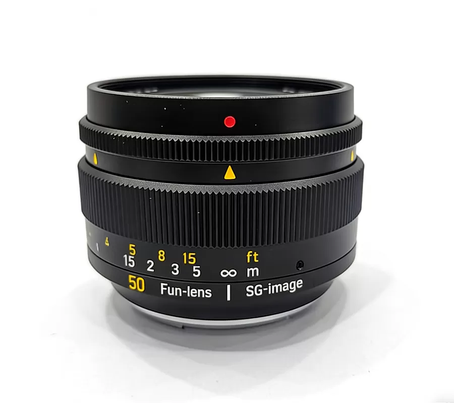 50mm F1.8 Full Frame Manual Prime Lens, Interchangeable Heart Star Shape Aperture, Creative Bokeh Effect Portrait Night Scene Vlog Photography Lens for E/Z/RF/M43/FX Mount