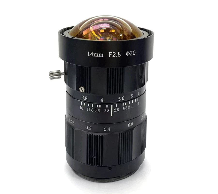 14mm &Phi;43mm Image Circle 8K Low Distortion Lens Industrial Lens